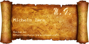 Michels Imre névjegykártya